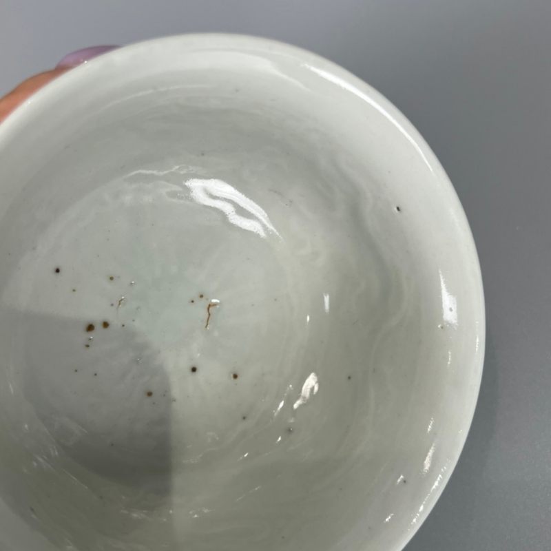 明代 白釉龙纹高足杯 - 图6