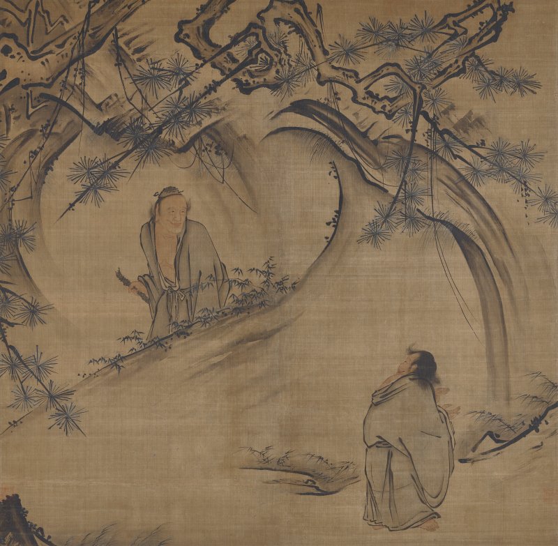 明 無款（16世紀）  寒山拾得 - 图1