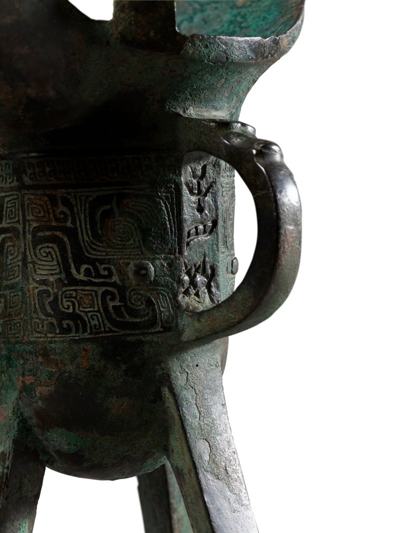 商 青銅饕餮紋爵  SHANG DYNASTY, 12TH-11TH CENTURY BC - 图2