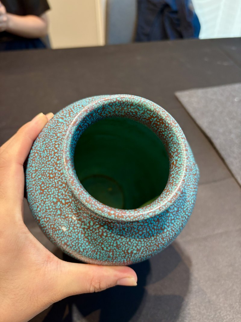 清乾隆爐鈞釉燈籠瓶 - 图13