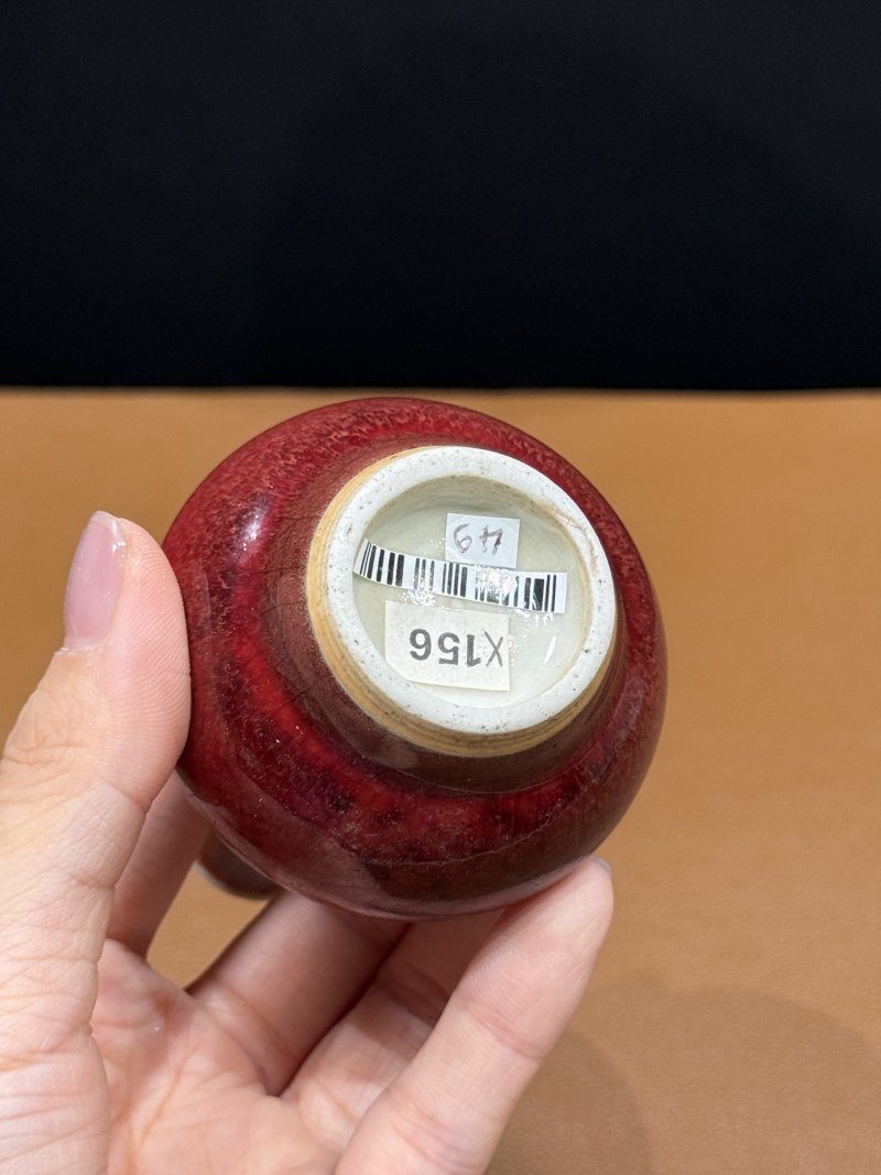 清康熙 郎窑红釉小瓶 - 图8
