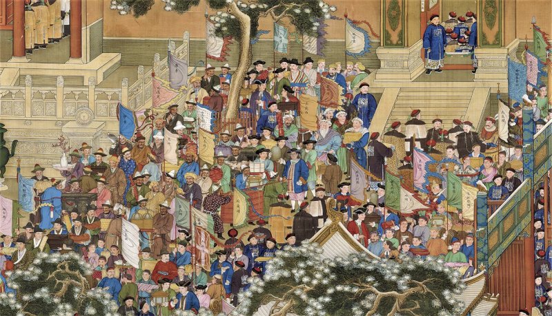 清雍正 斗彩花卉寿桃「福寿」纹碗 - 图16