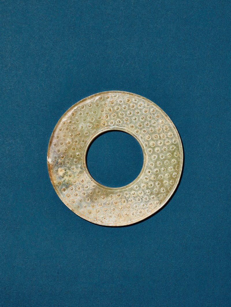 漢或以後 玉穀紋環  HAN DYNASTY (206 BC-AD 220) OR LATER