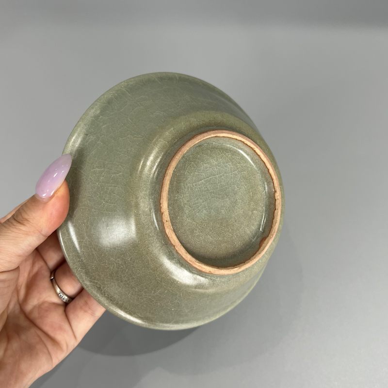 明代 龙泉窑青釉直边洗 - 图8