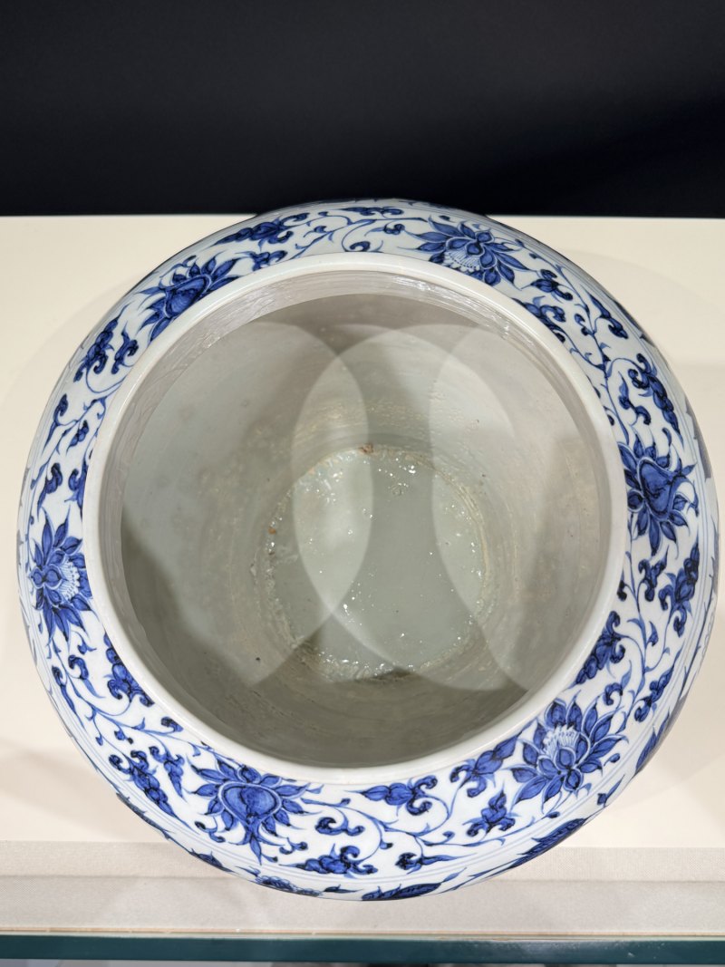 元 青花缠枝莲纹大罐 - 图12