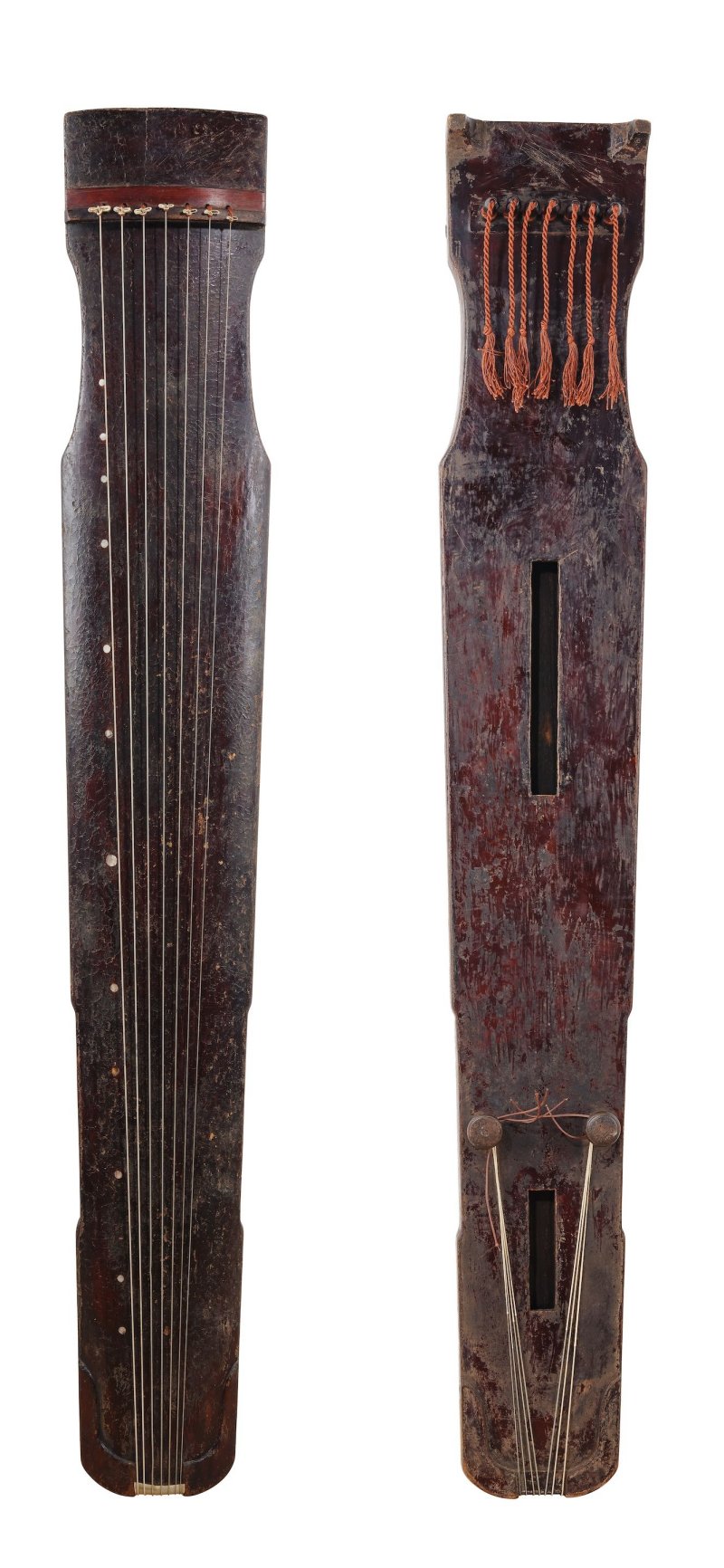 南宋至明初　仲尼式膝琴 | A BLACK-LACQUERED CONFUCIUS-STYLE GUQIN - 图1