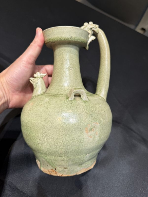南朝青瓷雞首壺 - 图16