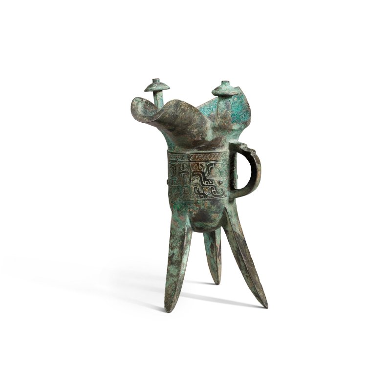 商 青銅饕餮紋爵  SHANG DYNASTY, 12TH-11TH CENTURY BC - 图3