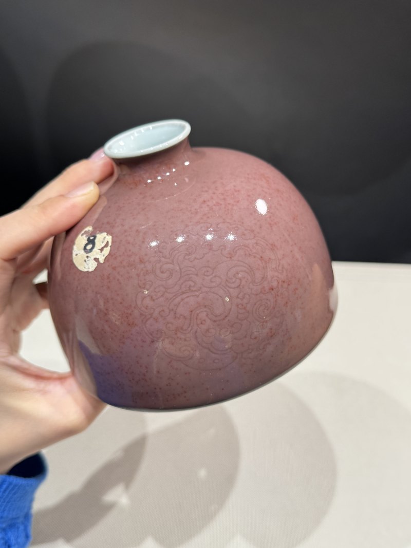 清康熙 豇豆红釉太白尊 - 图6