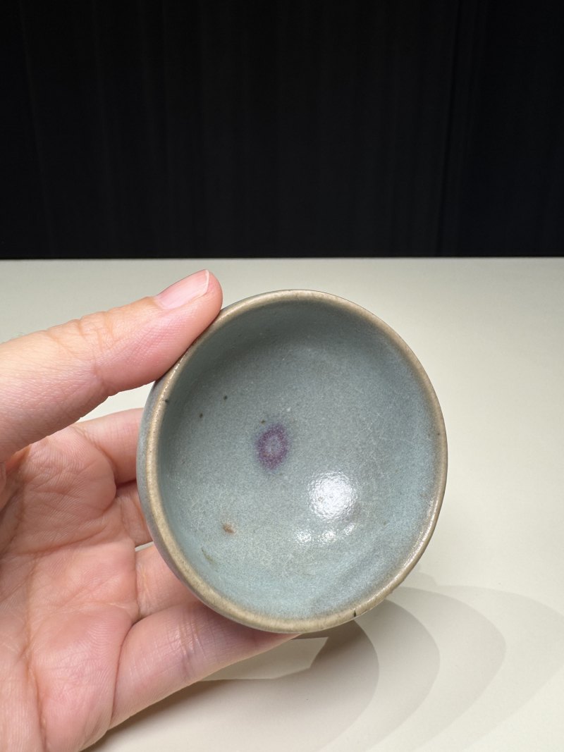 明 钧窑紫斑泡泡盏一对 - 图9