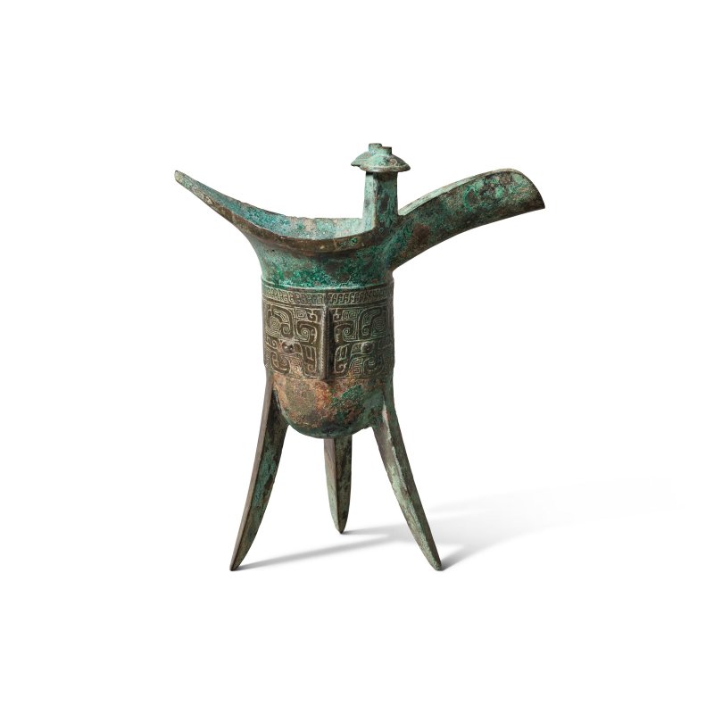 商 青銅饕餮紋爵  SHANG DYNASTY, 12TH-11TH CENTURY BC - 图4