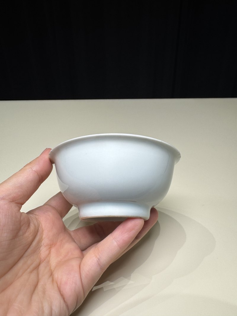 明嘉靖 白釉青花金箓大醮坛用茶盏五只 - 图11