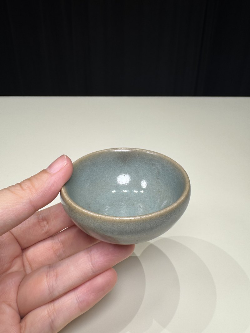 明 钧窑紫斑泡泡盏一对 - 图10