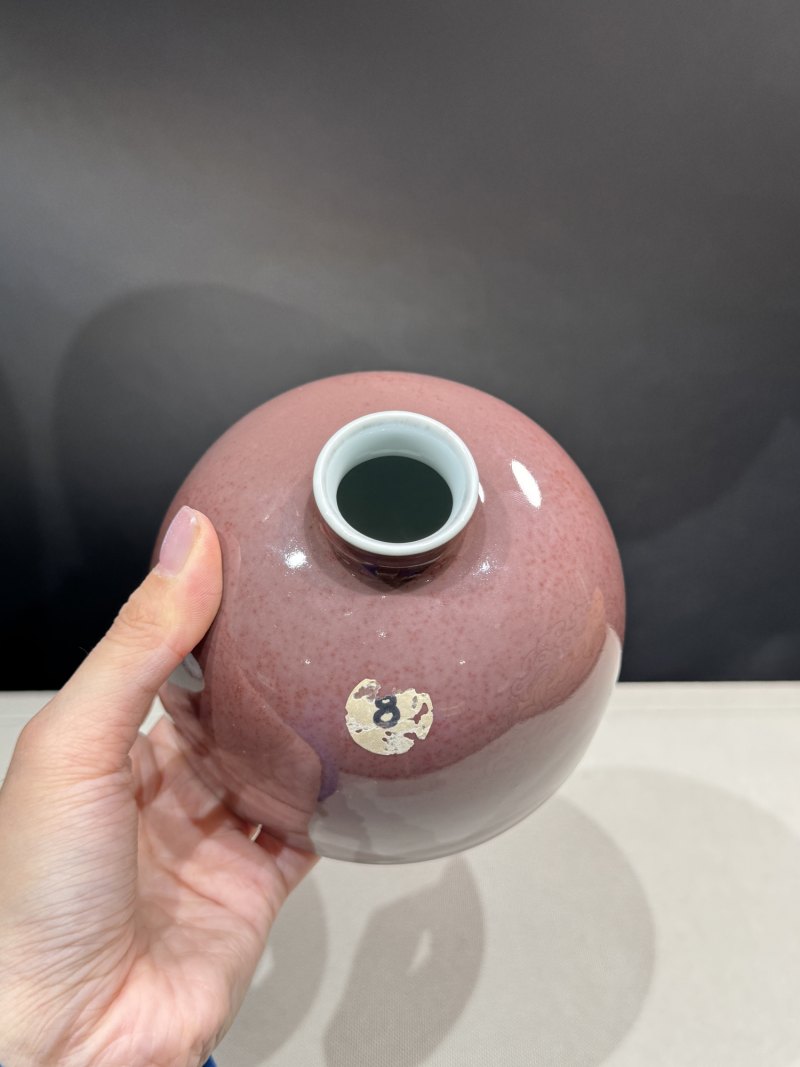清康熙 豇豆红釉太白尊 - 图8