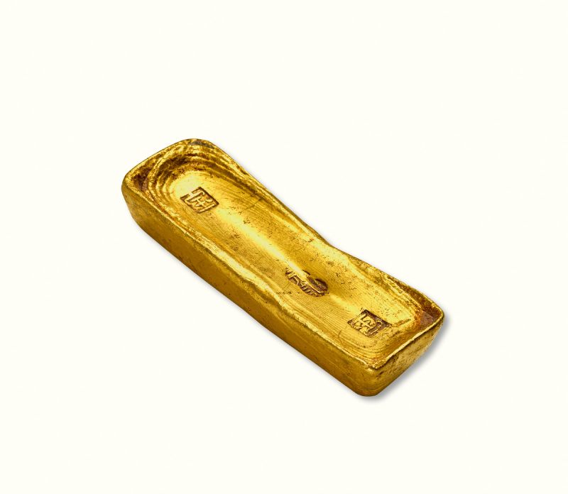 清乾隆 “元记”十两金锭
