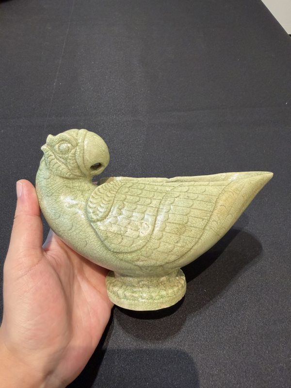 十一至十二世紀青釉鸚鵡杯連座 - 图11