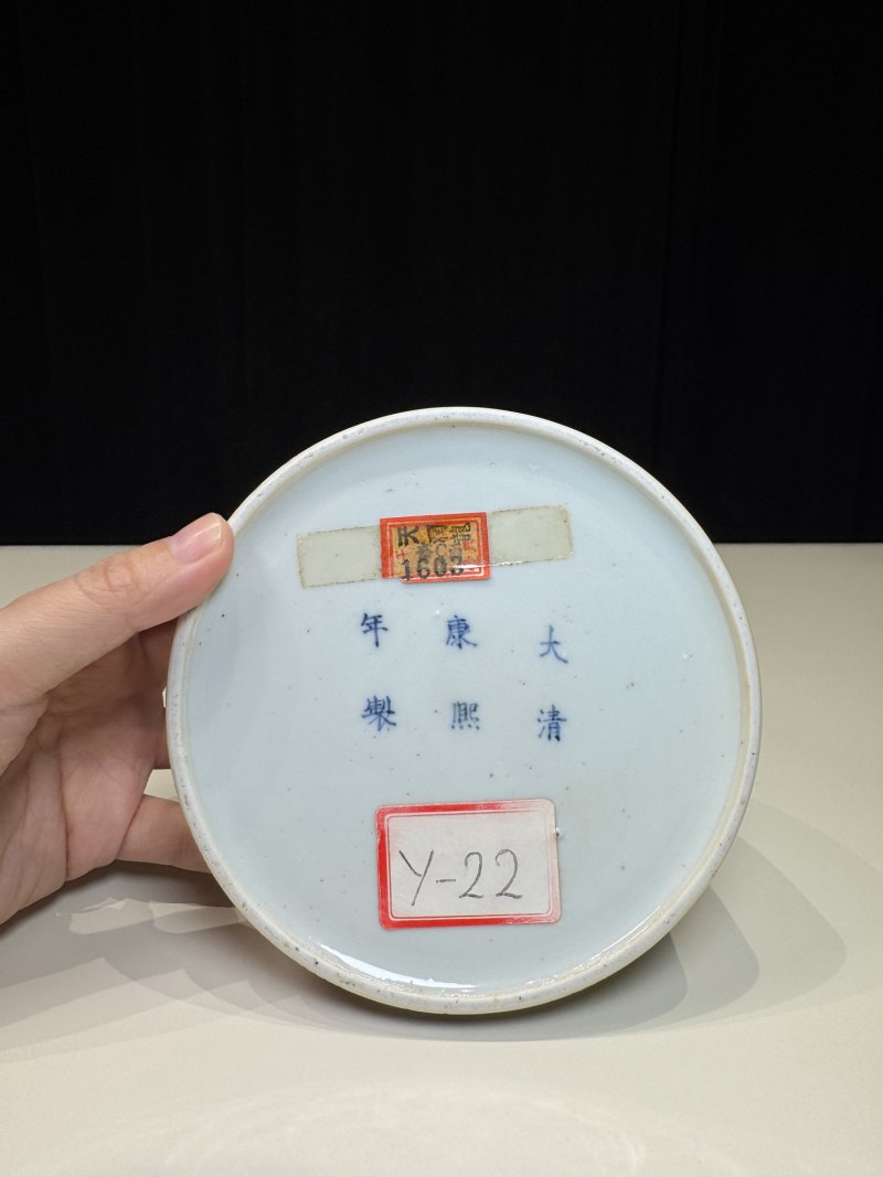 清康熙 豇豆红暗刻团螭纹太白尊 - 图9
