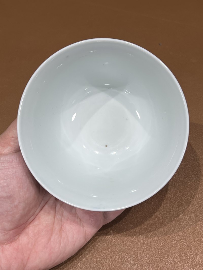 清雍正 宝石蓝釉金钟杯一对 - 图9