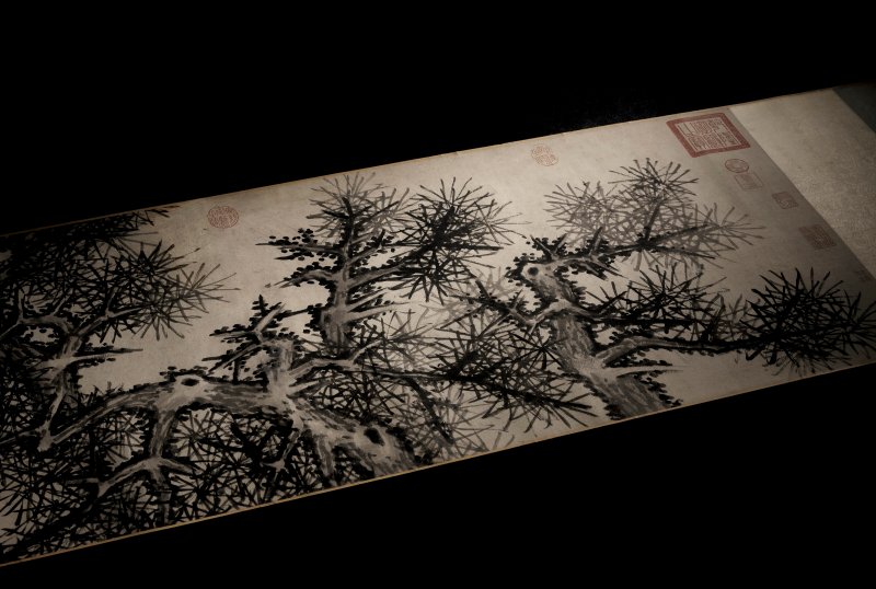 明 沈周（1427-1509）  大夫松書畫卷 - 图2
