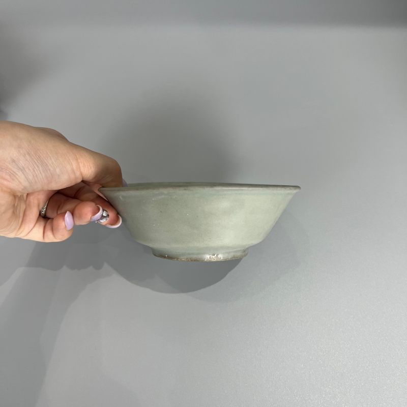 明代 龙泉窑粉青釉直边洗 - 图4
