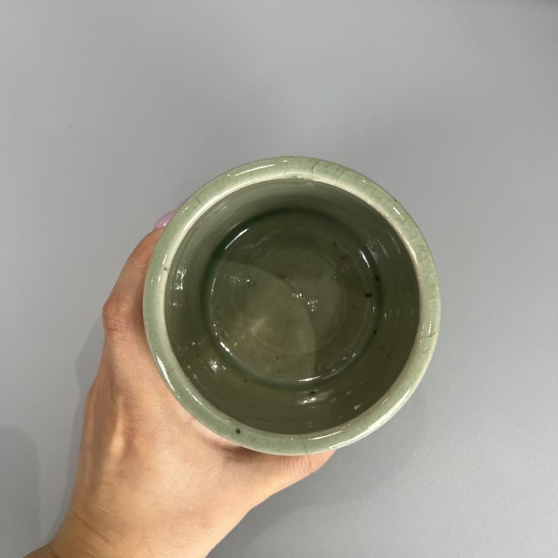明代 龙泉窑青釉琴炉 - 图6