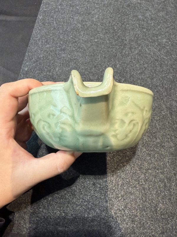元 龍泉青釉刻花匜 - 图13
