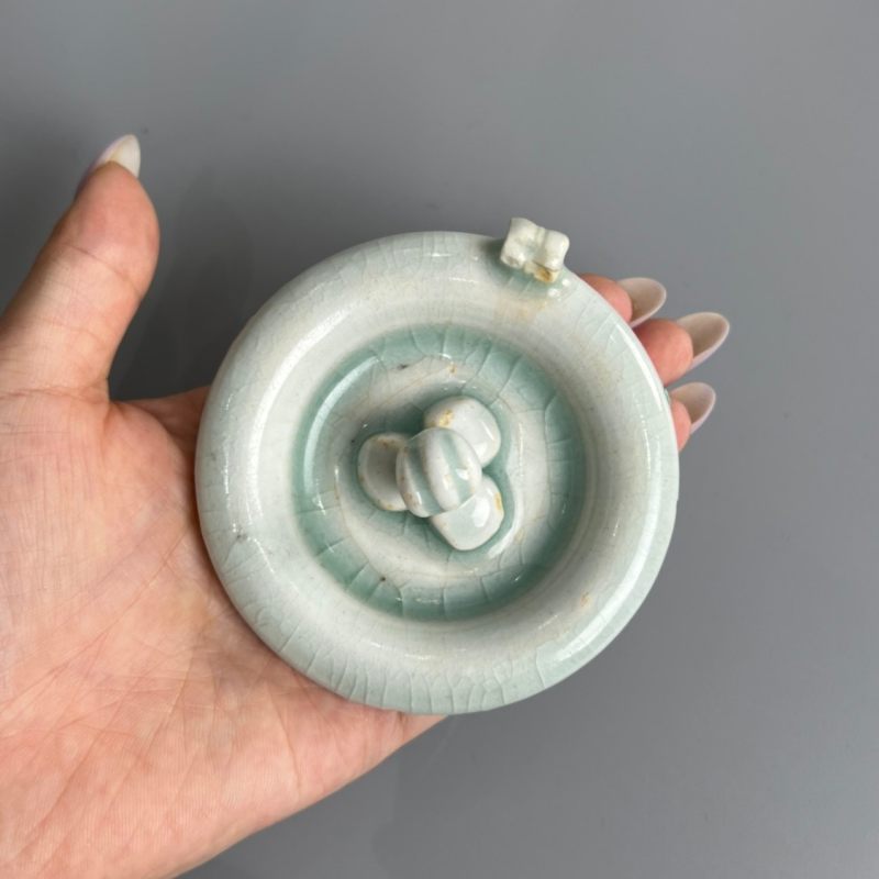 明代 青白釉瓜棱执壶 - 图8