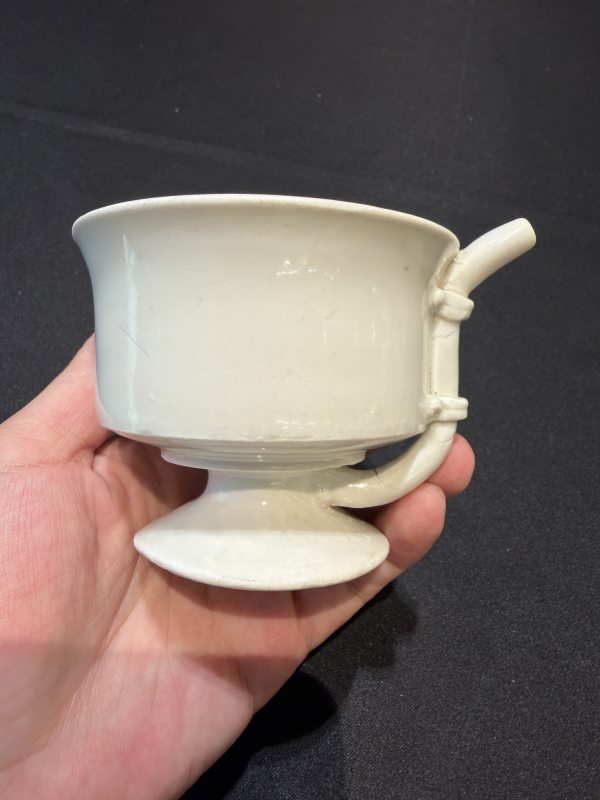 唐 邢窯白釉貼塑飛鳥紋吸杯 - 图10