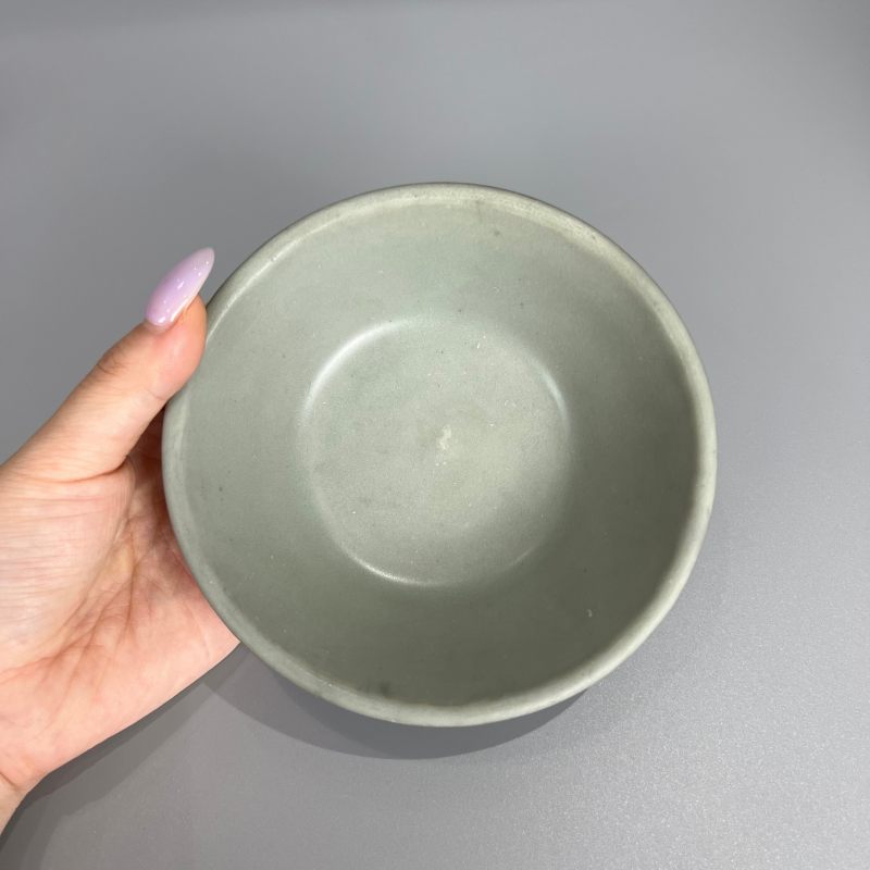 明代 龙泉窑粉青釉直边洗 - 图5