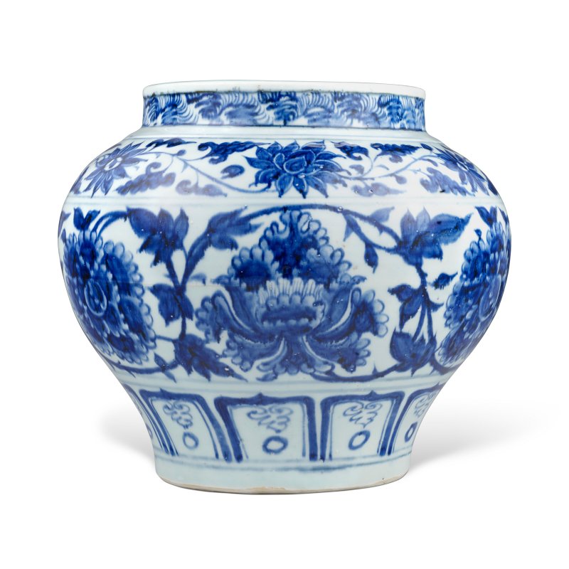 元 青花纏枝牡丹紋罐  YUAN DYNASTY (1279-1368) - 图2