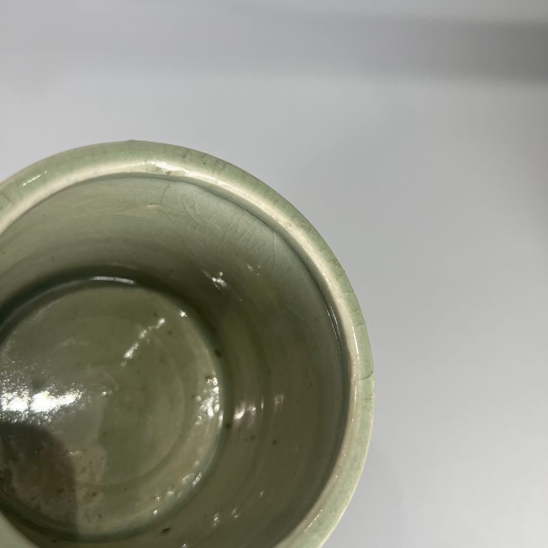 明代 龙泉窑青釉琴炉 - 图7