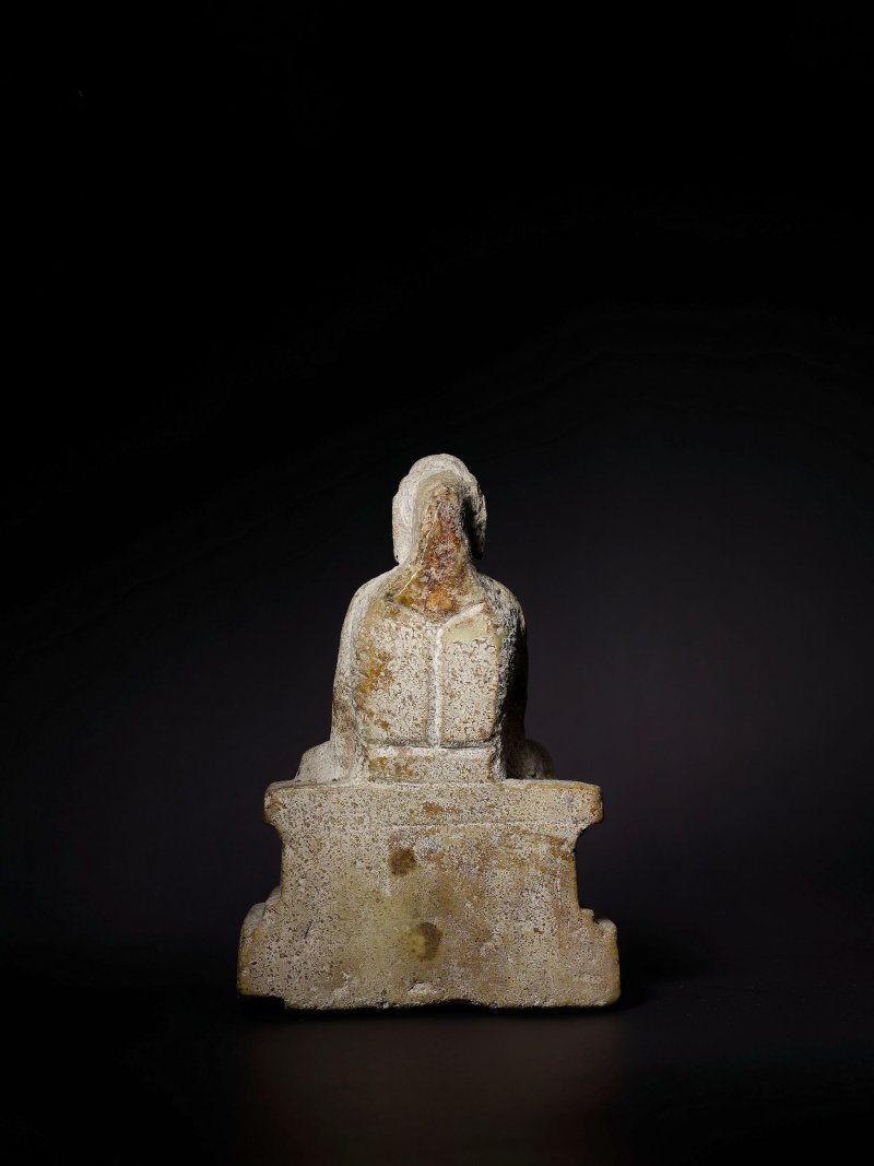 唐　石雕佛坐像 | A SMALL STONE FIGURE OF SEATED BUDDHA - 图3