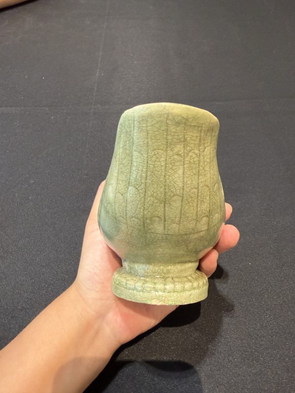 十一至十二世紀青釉鸚鵡杯連座 - 图14