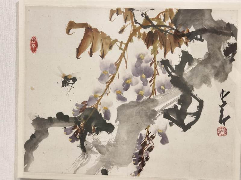    赵少昂 紫藤竹蜂 - 图3