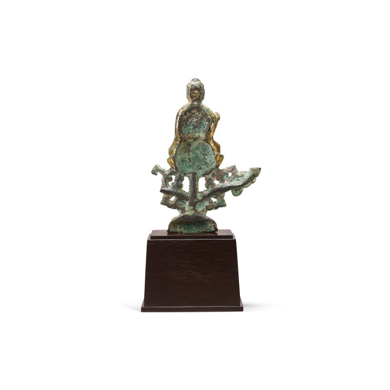 唐 鎏金銅釋迦牟尼佛坐像  TANG DYNASTY (618-907) - 图2