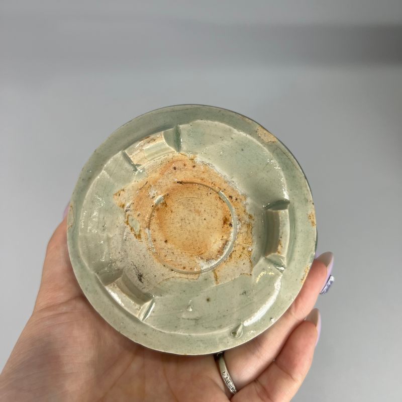 明代 龙泉窑青釉琴炉 - 图9