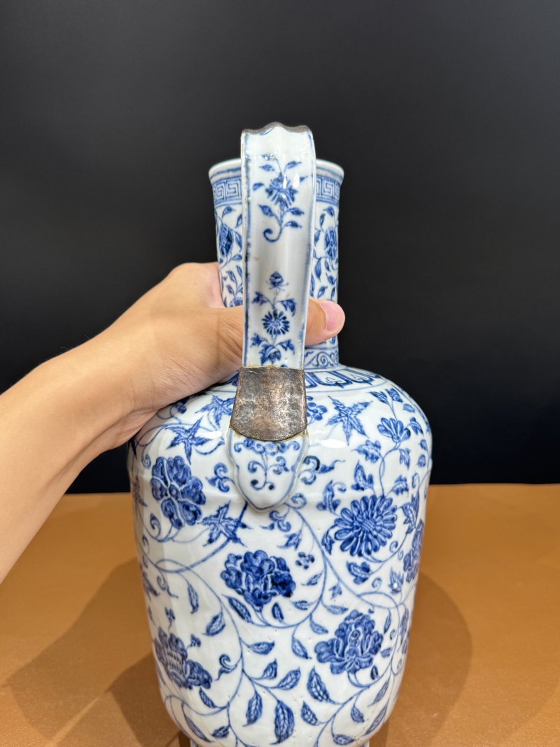 明永乐 青花缠枝花卉纹执壶 - 图8