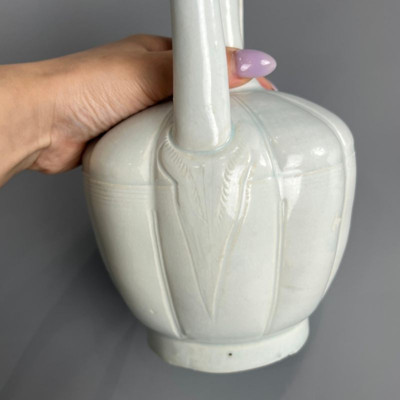 明代 青白釉瓜棱执壶 - 图12