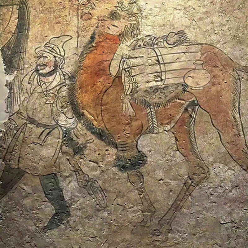 明 青釉刻花皮囊壶 - 图17