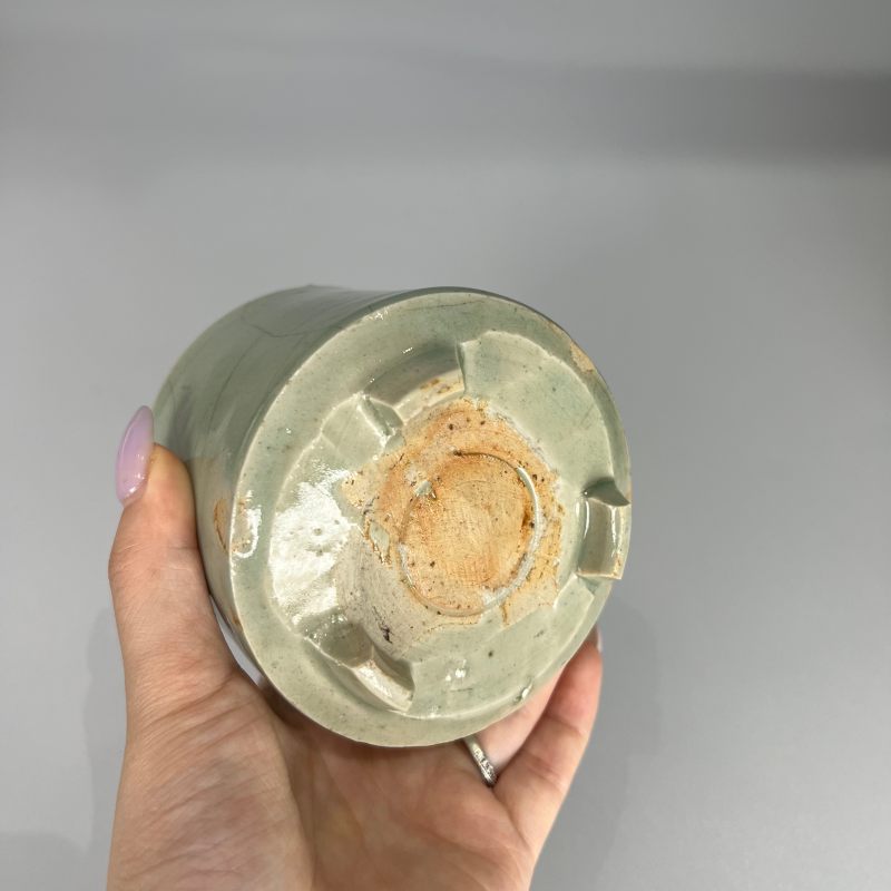 明代 龙泉窑青釉琴炉 - 图10