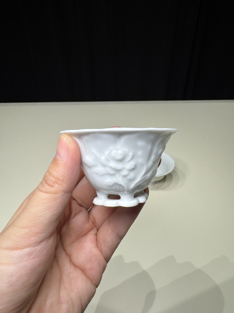 清早期 德化窑白釉玉兰杯一组五只 - 图10