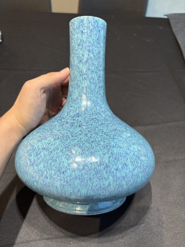 清乾隆爐鈞釉荸薺瓶 - 图6