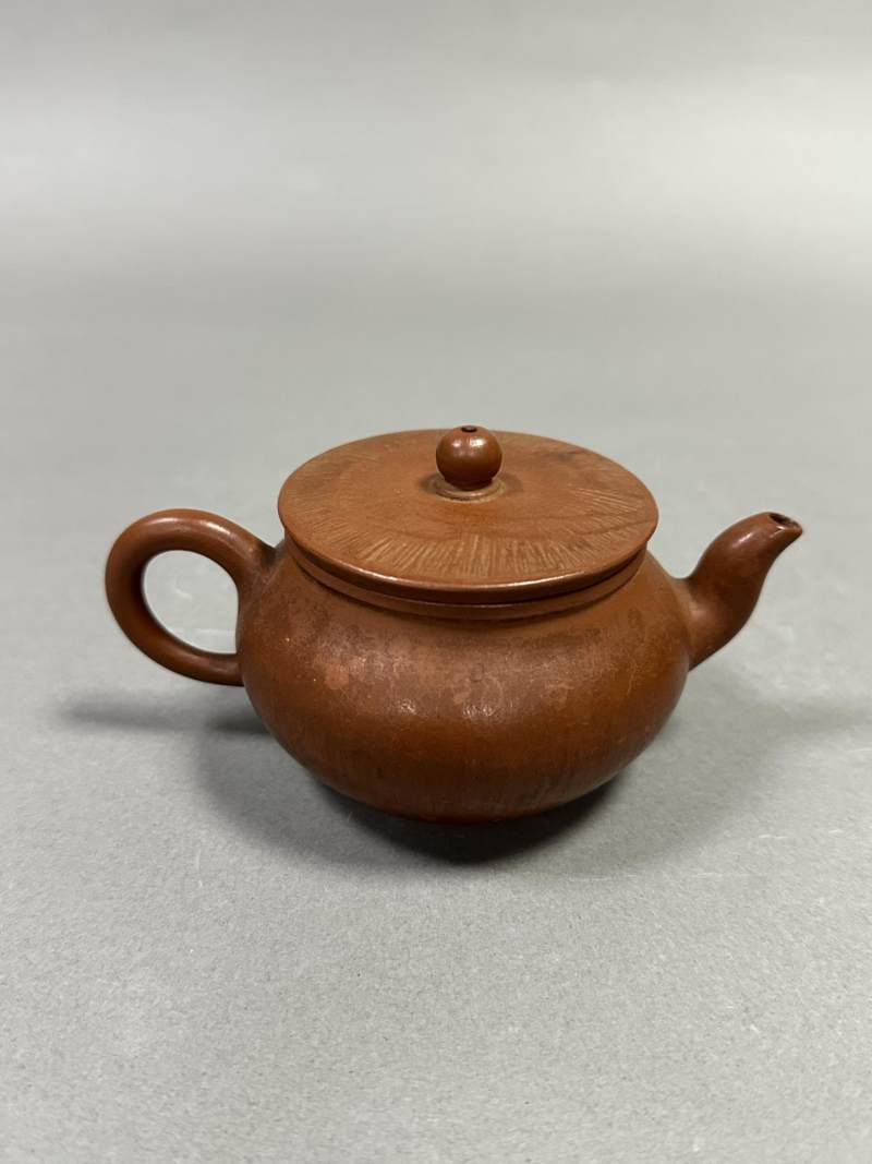   清 朱砂壶、锡茶叶罐（2件/组） - 图4