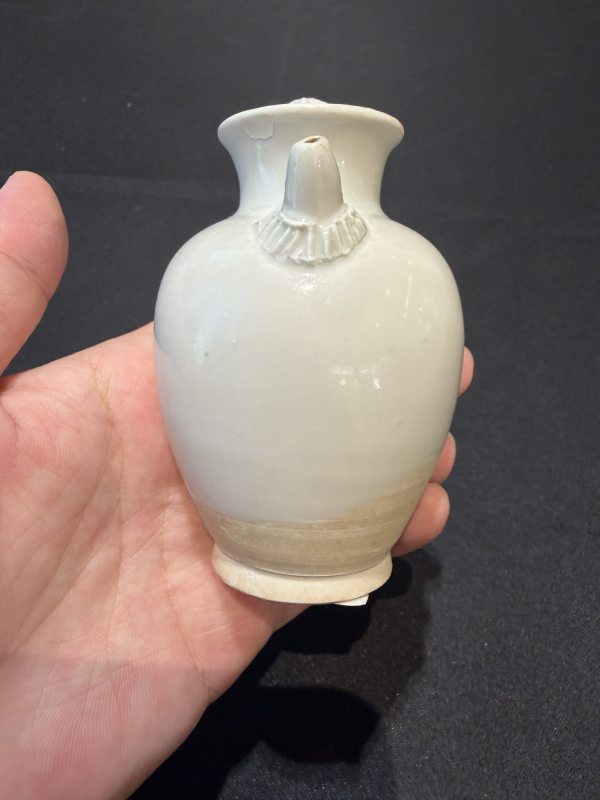 唐 邢窯白釉獅柄執壺 - 图12