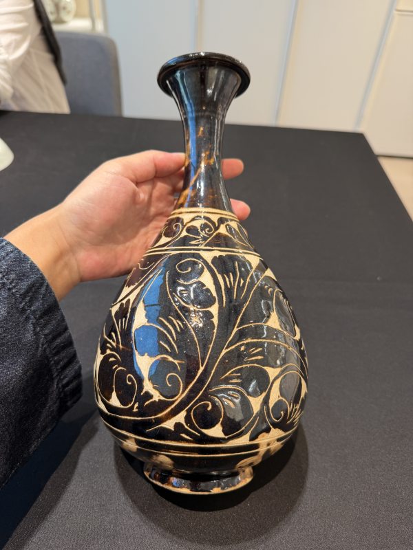 金 磁州窯剔花玉壺春瓶 - 图6