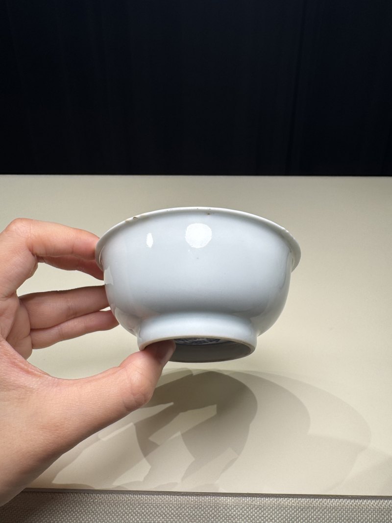 明嘉靖 白釉青花金箓大醮坛用茶盏五只 - 图19