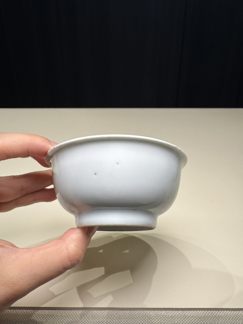 明嘉靖 白釉青花金箓大醮坛用茶盏五只 - 图20