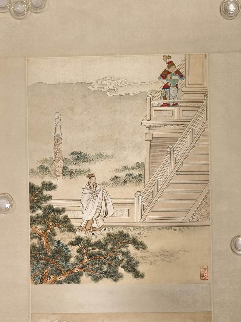    徐操款 工笔人物二帧 - 图3