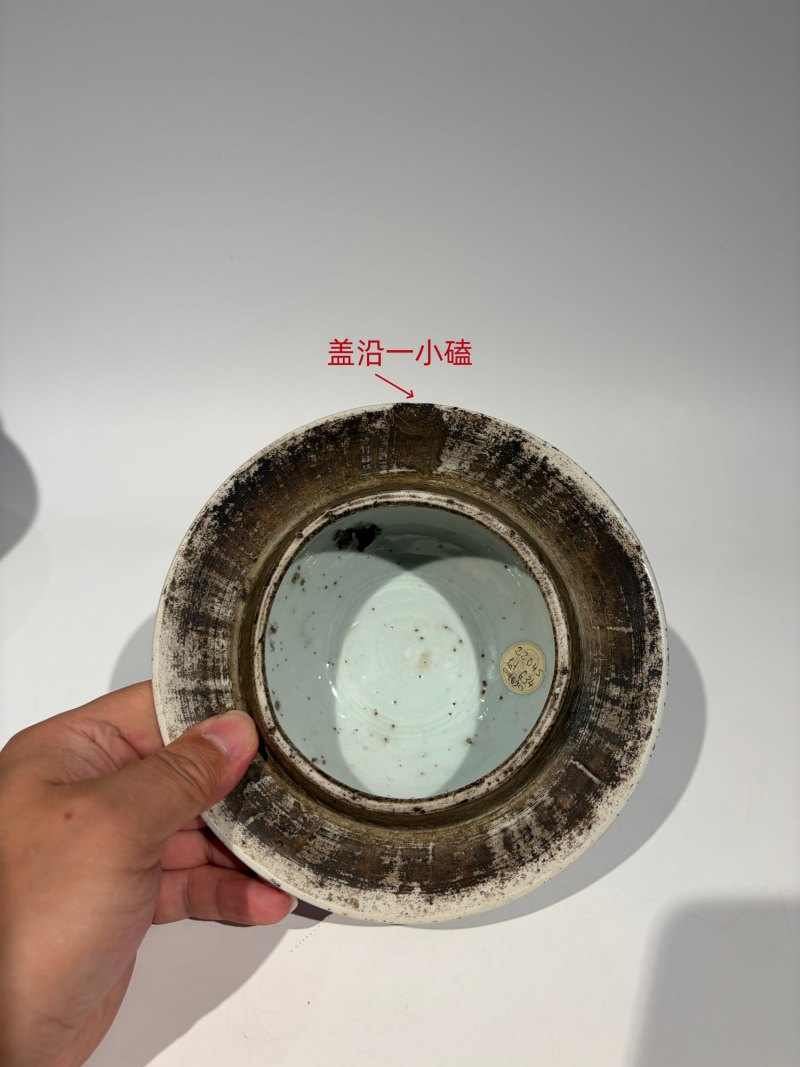 清顺治-康熙 青花五彩婴戏拟三国诸葛亮五丈原退兵图将军罐 - 图25