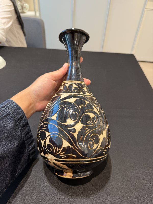 金 磁州窯剔花玉壺春瓶 - 图7